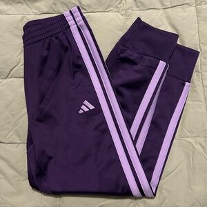 Adidas Kids Purple Track Pants SZ 7